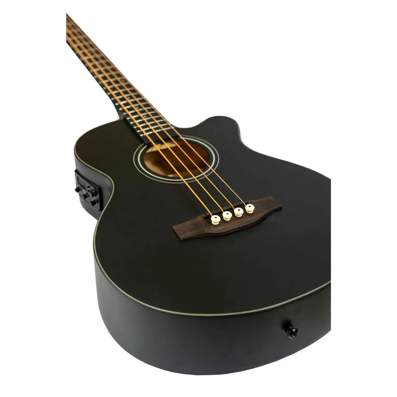 Bajo Electroacustico Bamboo 40"  Negro C/funda, Ba-40-bk-q-ar