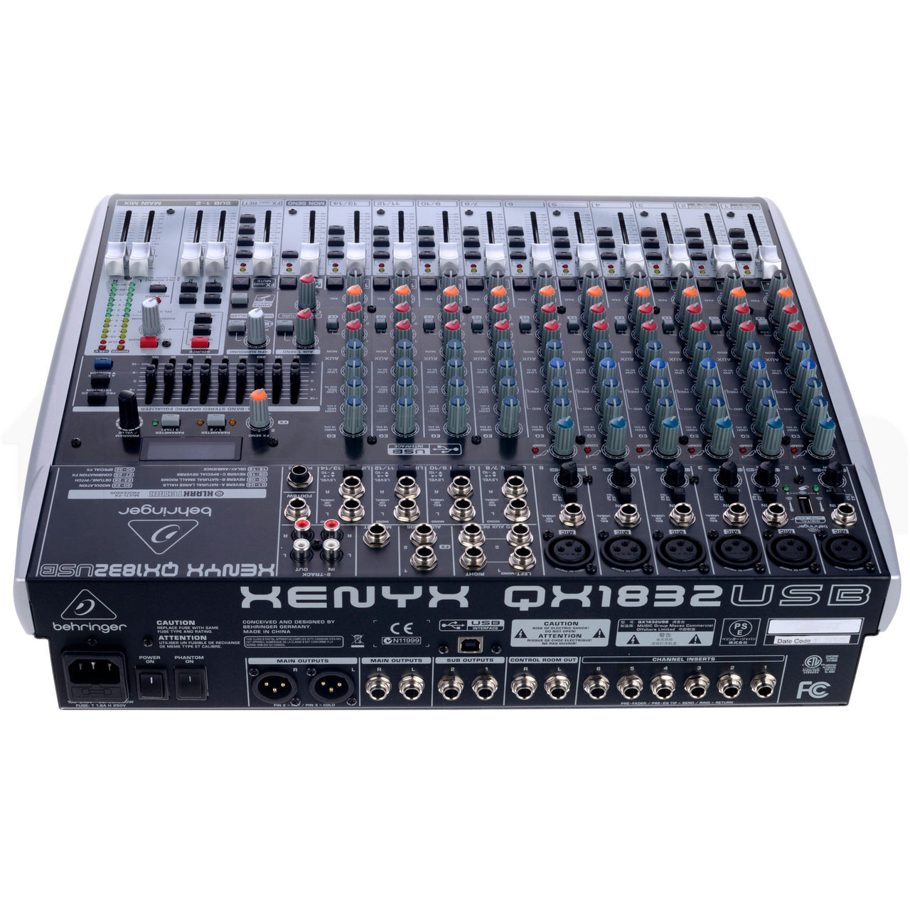 MEZCLADORA BEHRINGER 14CAN, 6XLR, XENYX QX1832USB
