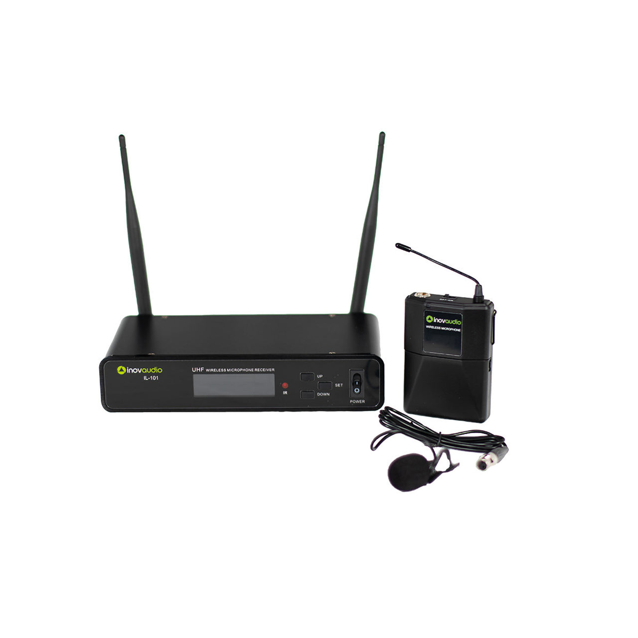 Sistema microfono Inalambrico Inovaudio Il-101 UHF Receptor Bodypack Lavalier