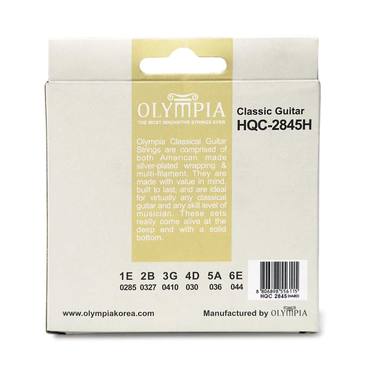 Encordadura Olympia Hqc-2845h Para Guitarra Acustica