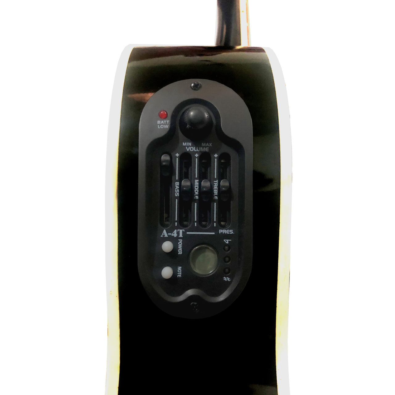 GUITARRA ELECTROACUSTICA MC CARTNEY CDAS. ACERO NEGRA, CG-851EQ BK