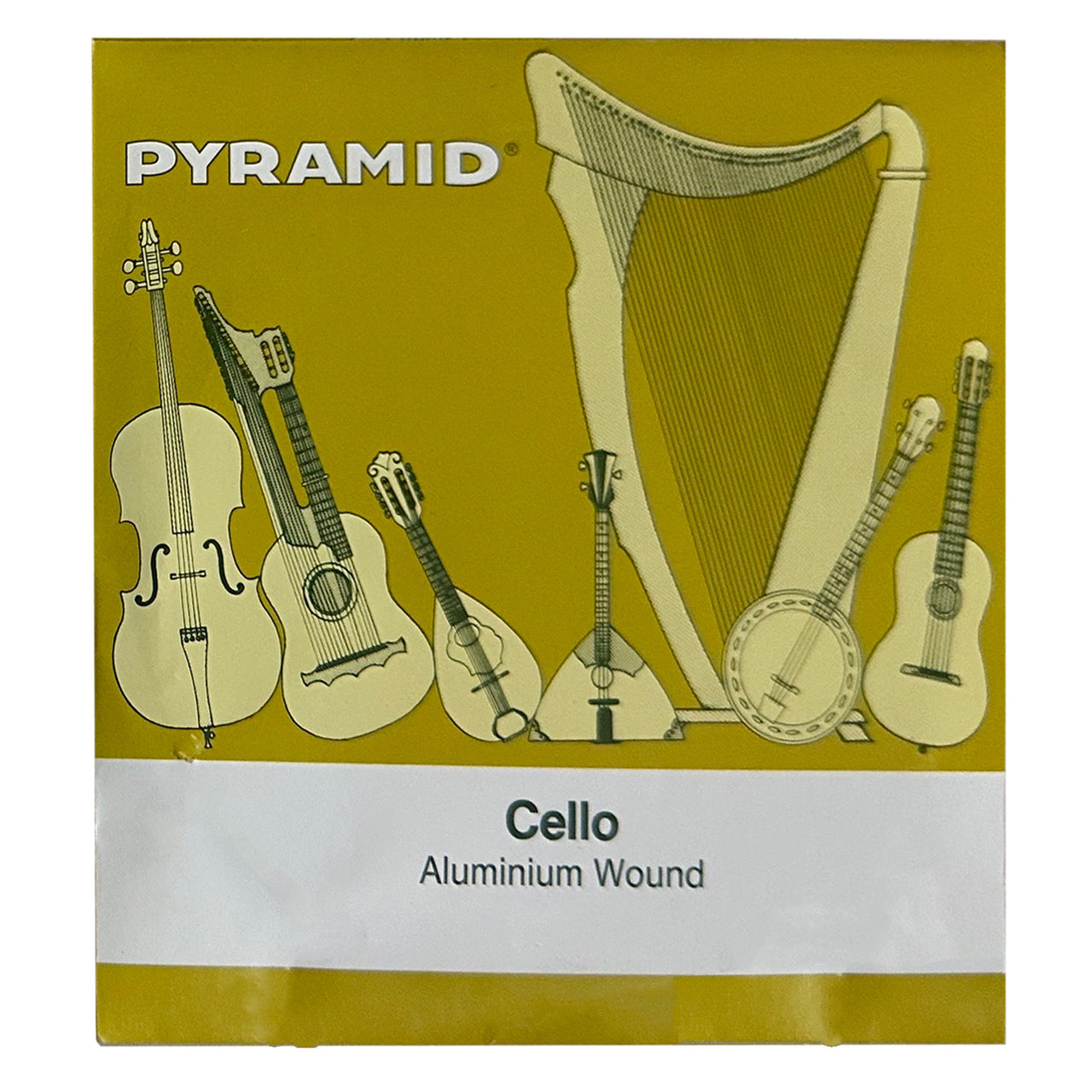 Encordadura Pyramid 170 100 4/4 Para Cello 4/4 Aluminio