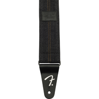 Thumbnail for Thaly Fender Para Guitarra Fender x Wrangler Denim Strap Washed Black Stitch 0990638004