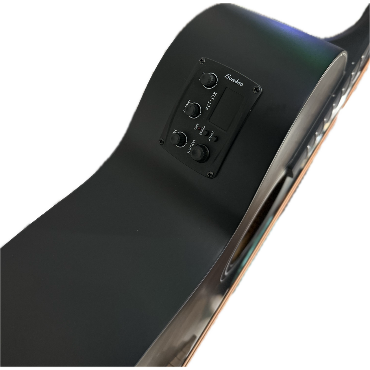 Bajo Electroacustico Bamboo 40"  Negro C/funda, Ba-40-bk-q-ar