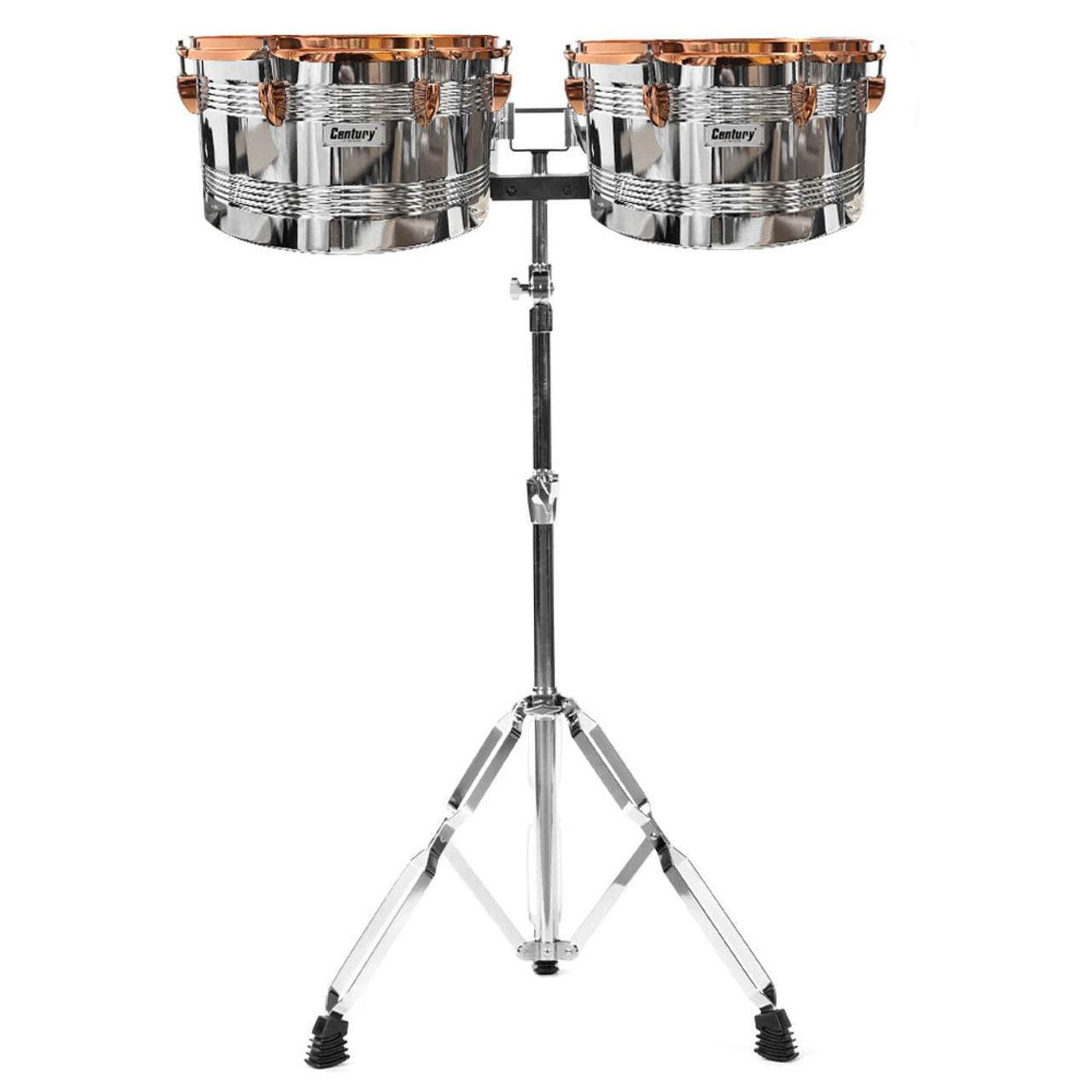 Timbales Century Cntl003-i Vaso Largo 14 Y 15 Pulgadas Con Cencerro