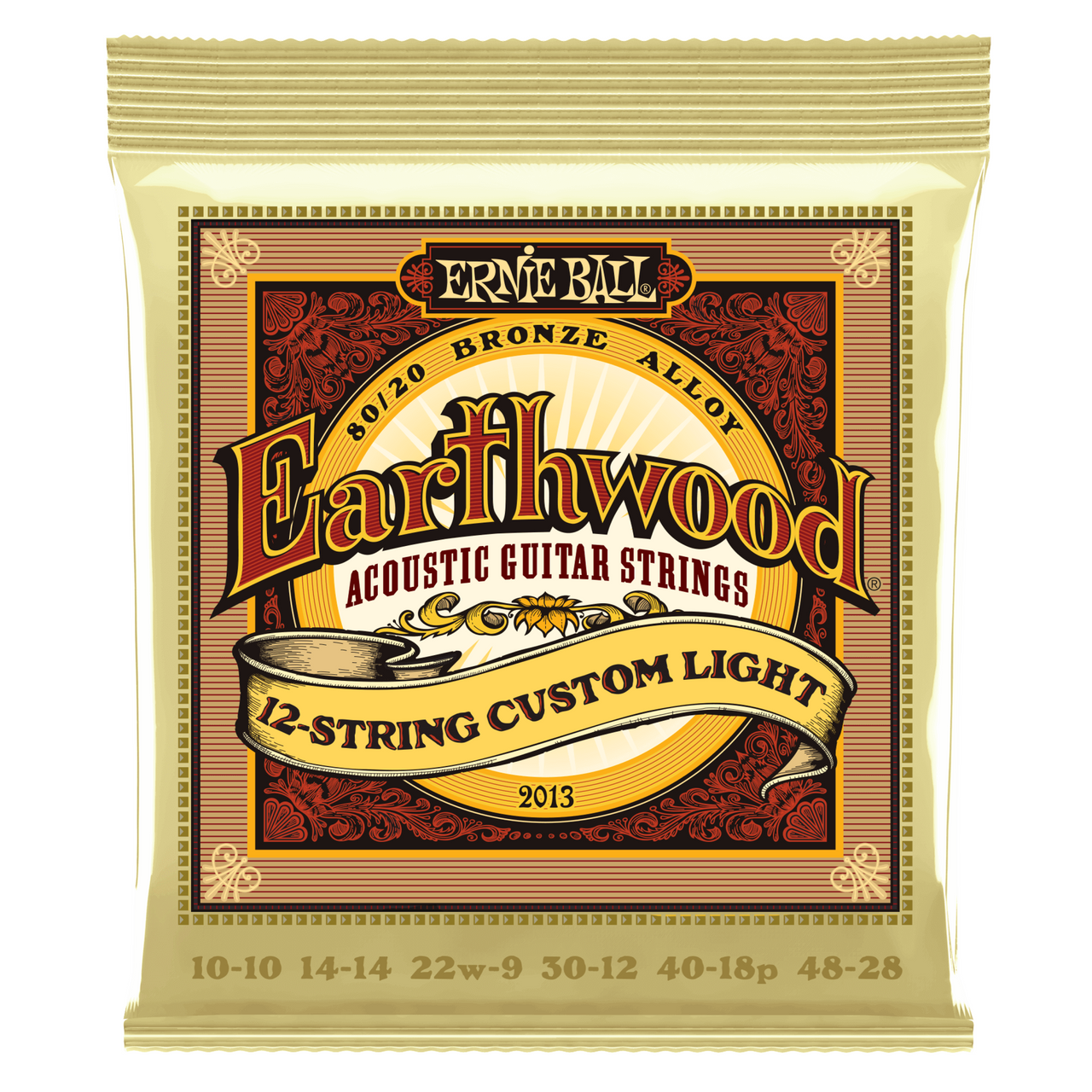 Encordadura Ernie Ball Earthwood 2013 Custom Light Para Guitarra Acustica