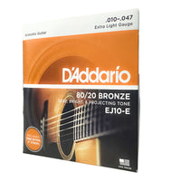 Thumbnail for Encordadura D Addario P/guitarra Acustica 80/20 Bronce, Ej10-e