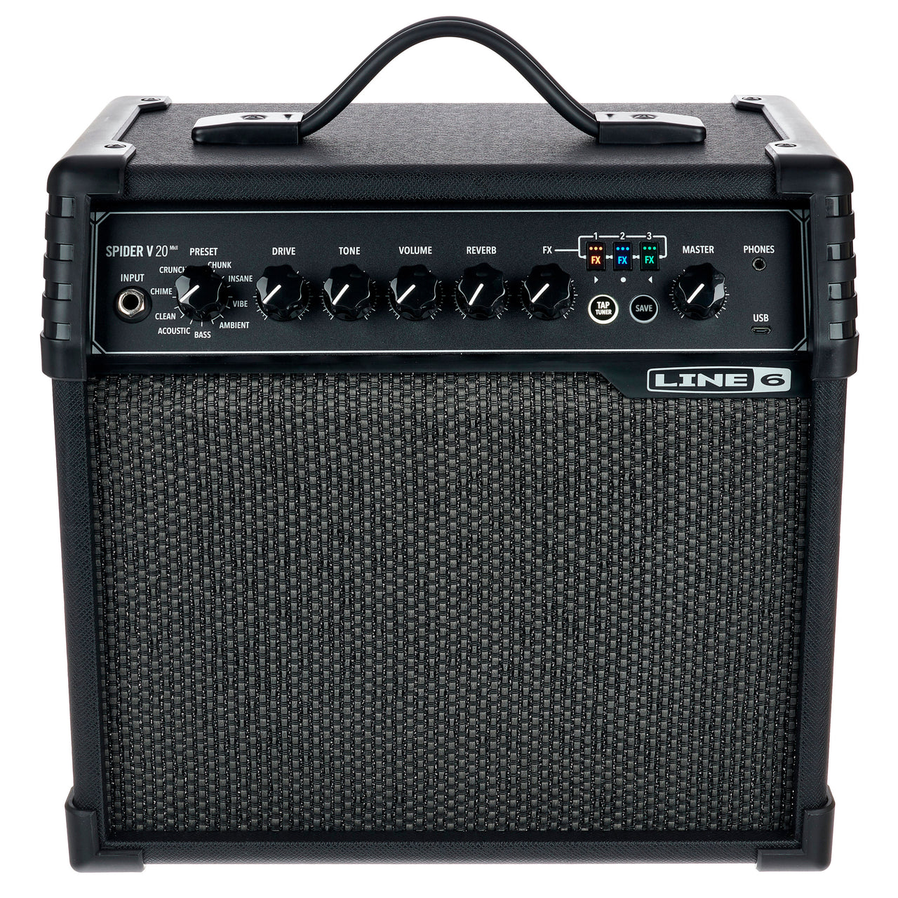 AMPLIFICADOR LINE 6 P/GUITARRA ELECTRICA SPIDER V 20W, SPDRV20MKII