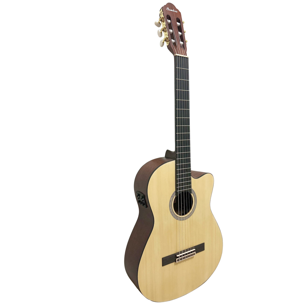 Guitarra Electroacustica Bamboo 39" C/funda, Gc-39-spruce-q