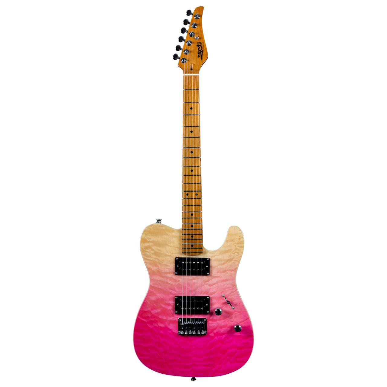 Guitarra Electrica Jet Guitars JET JT-450 6 Cuerdas Tipo Telecaster Transparent Pink