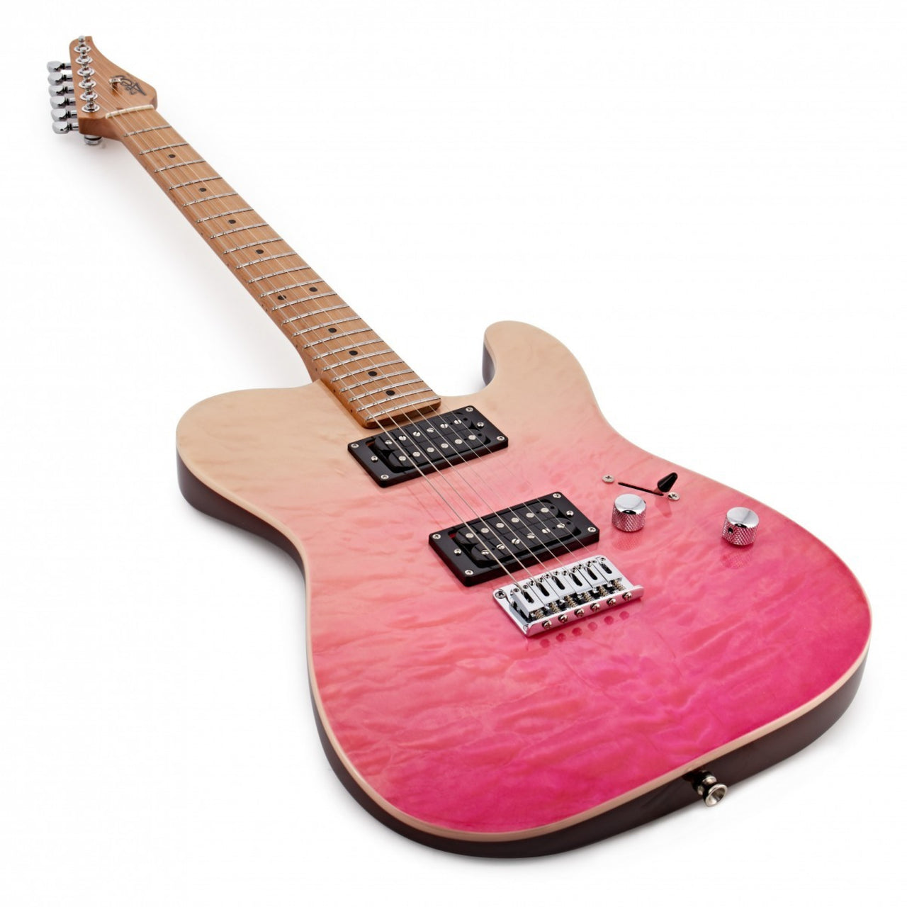 Guitarra Electrica Jet Guitars JET JT-450 6 Cuerdas Tipo Telecaster Transparent Pink