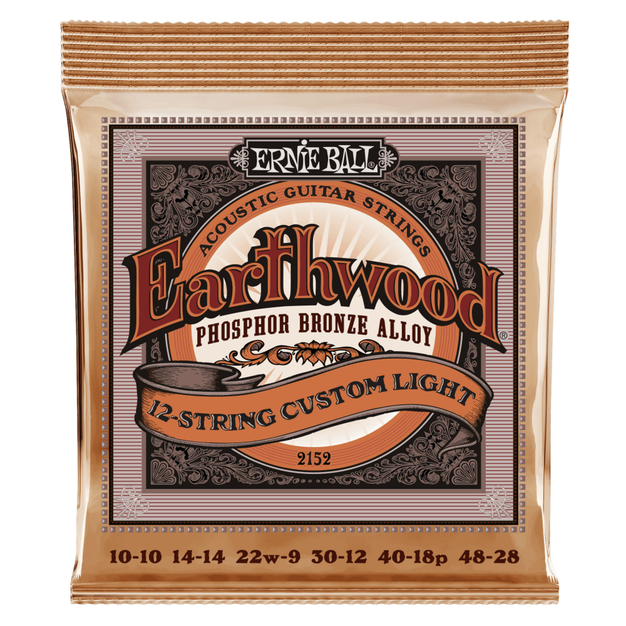 Encordadura Ernie Ball Earthwood Custom Light Phosphor Bronze Para Guitarra Acustica 2152