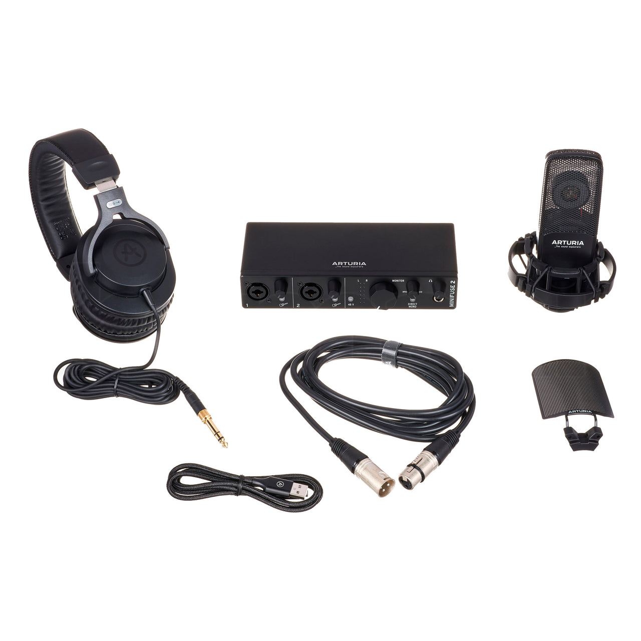 Paquete De Grabacion Arturia Minifuse Recording Pack Black