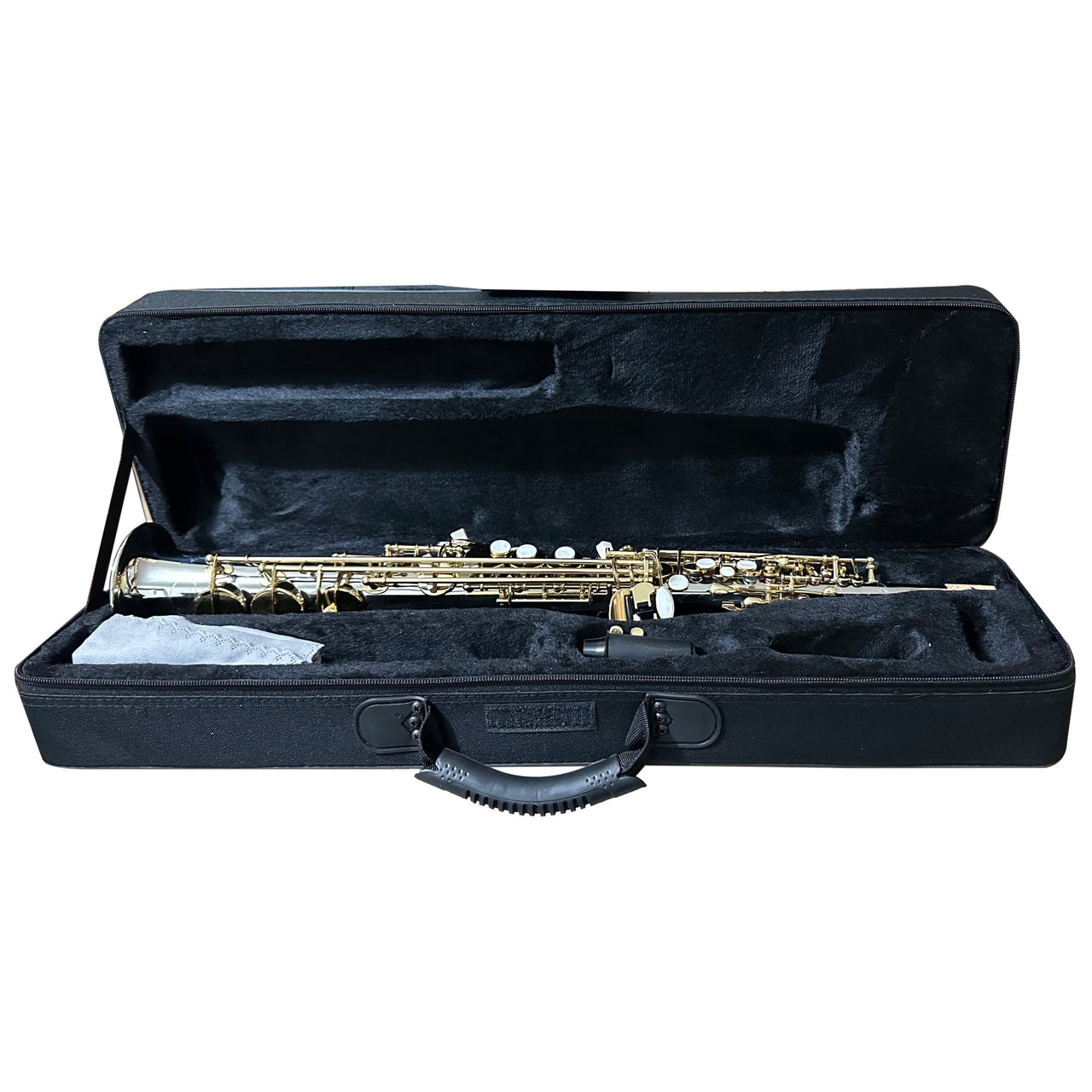 Saxofon Soprano Mwsxs02n Recto Martinz Sib Niquelado Llaves Laqueadas
