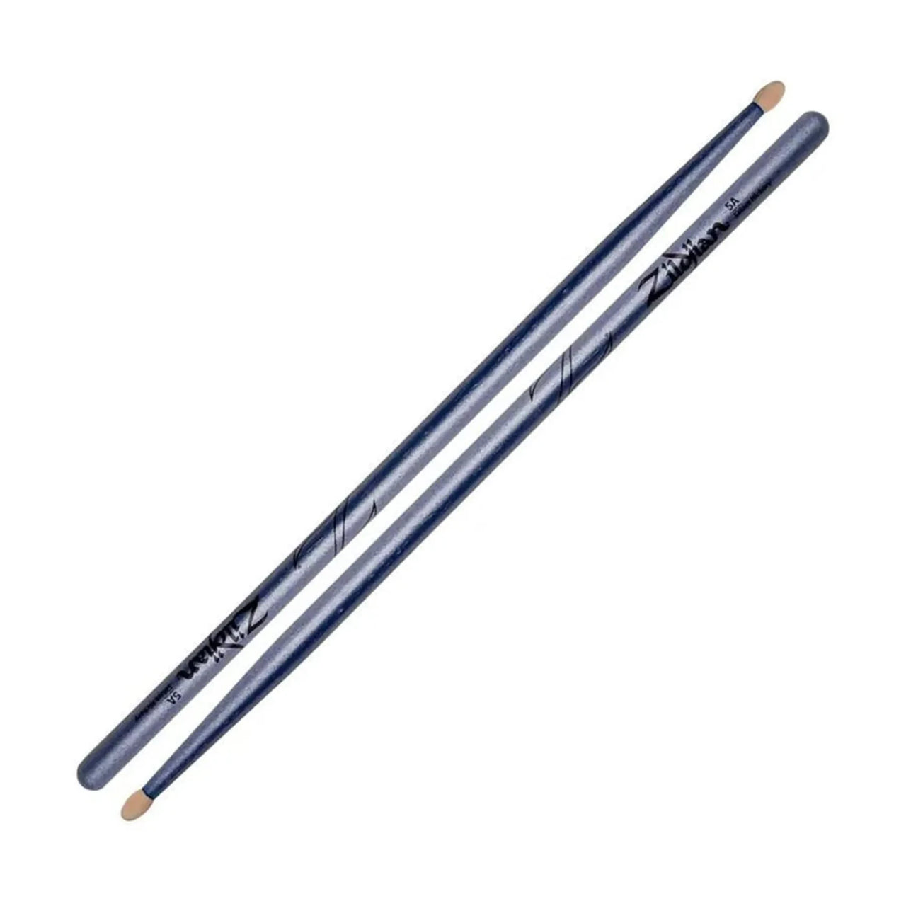 Baqueta Zildjian Z5acbu 5a Acabado Metalico Chroma Blue