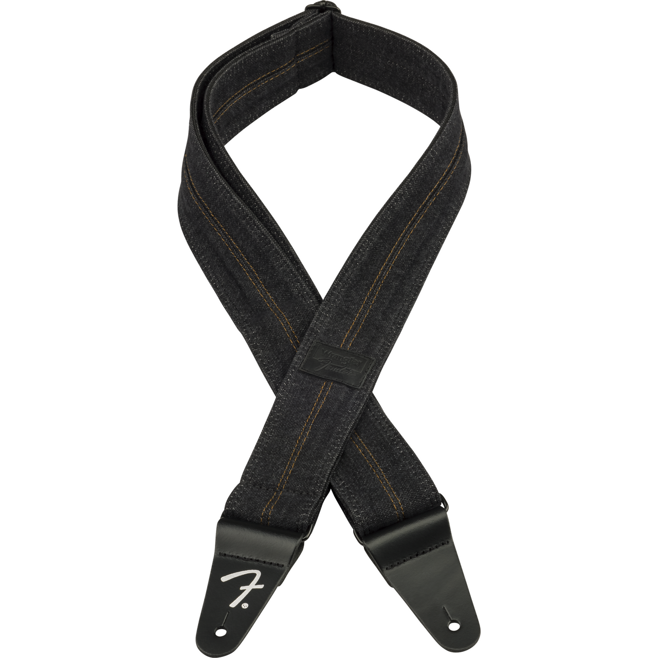 Thaly Fender Para Guitarra Fender x Wrangler Denim Strap Washed Black Stitch 0990638004
