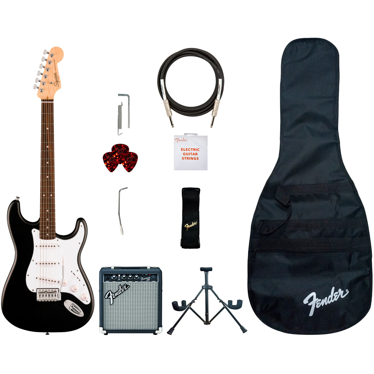 PAQUETE GUITARRA ELECTRICA FENDER DEBUT STRAT PK BLK,0379800006