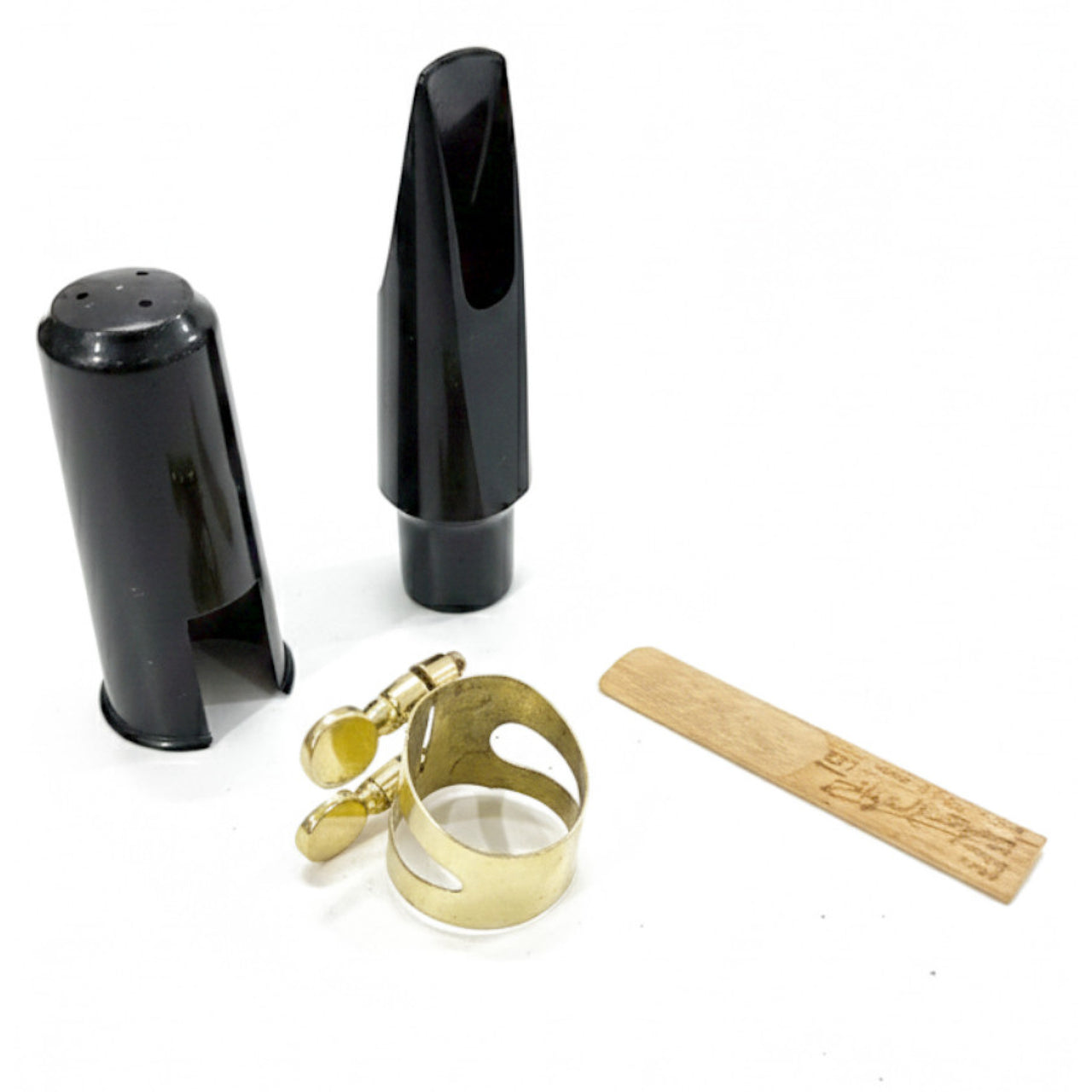 Boquilla Silvertone Slbq008 Para Sax Tenor Con Abrazadera Y Tapaboquilla