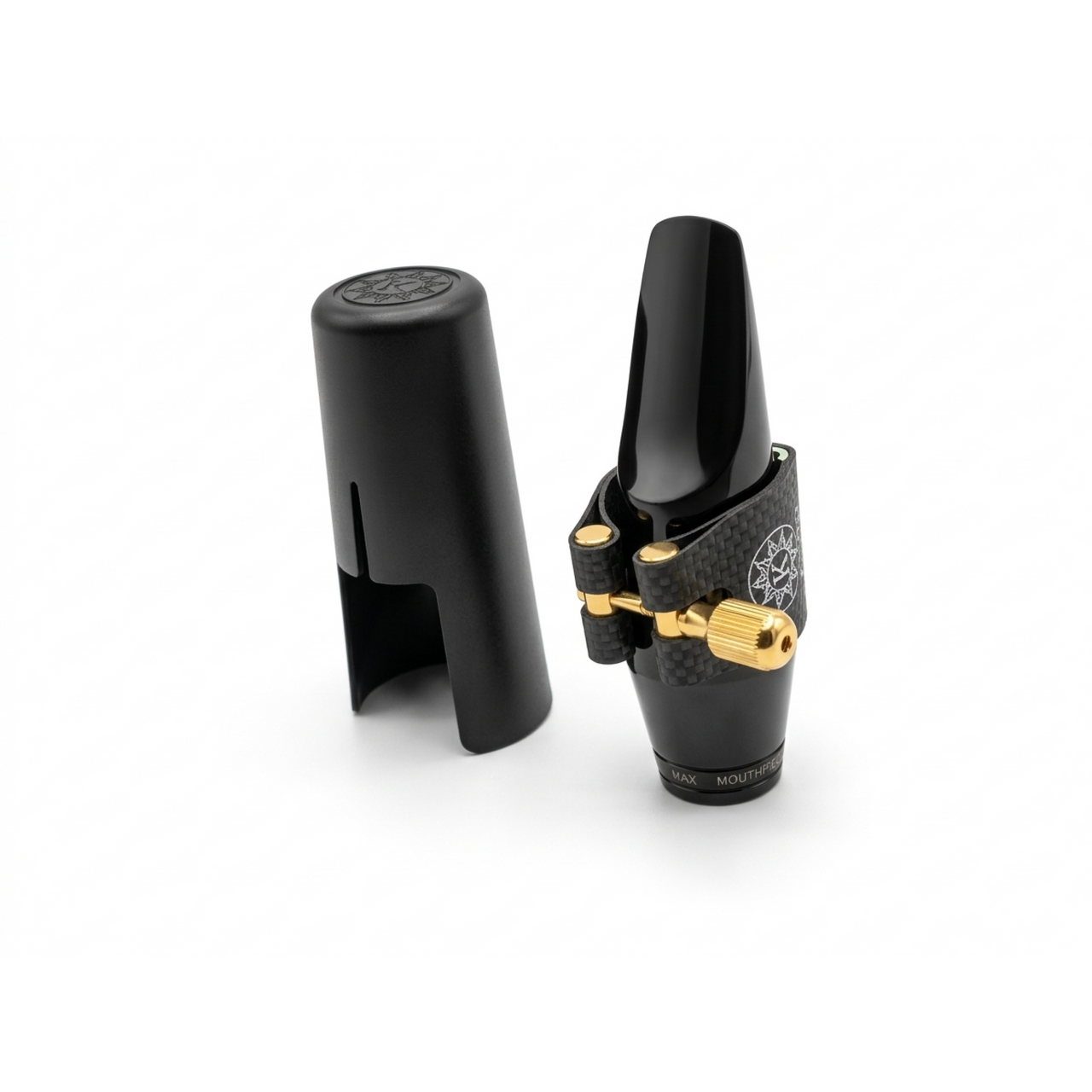 Boquilla Kuno Sax Alto Kma-818 Con Abrazadera Y Tapaboquilla