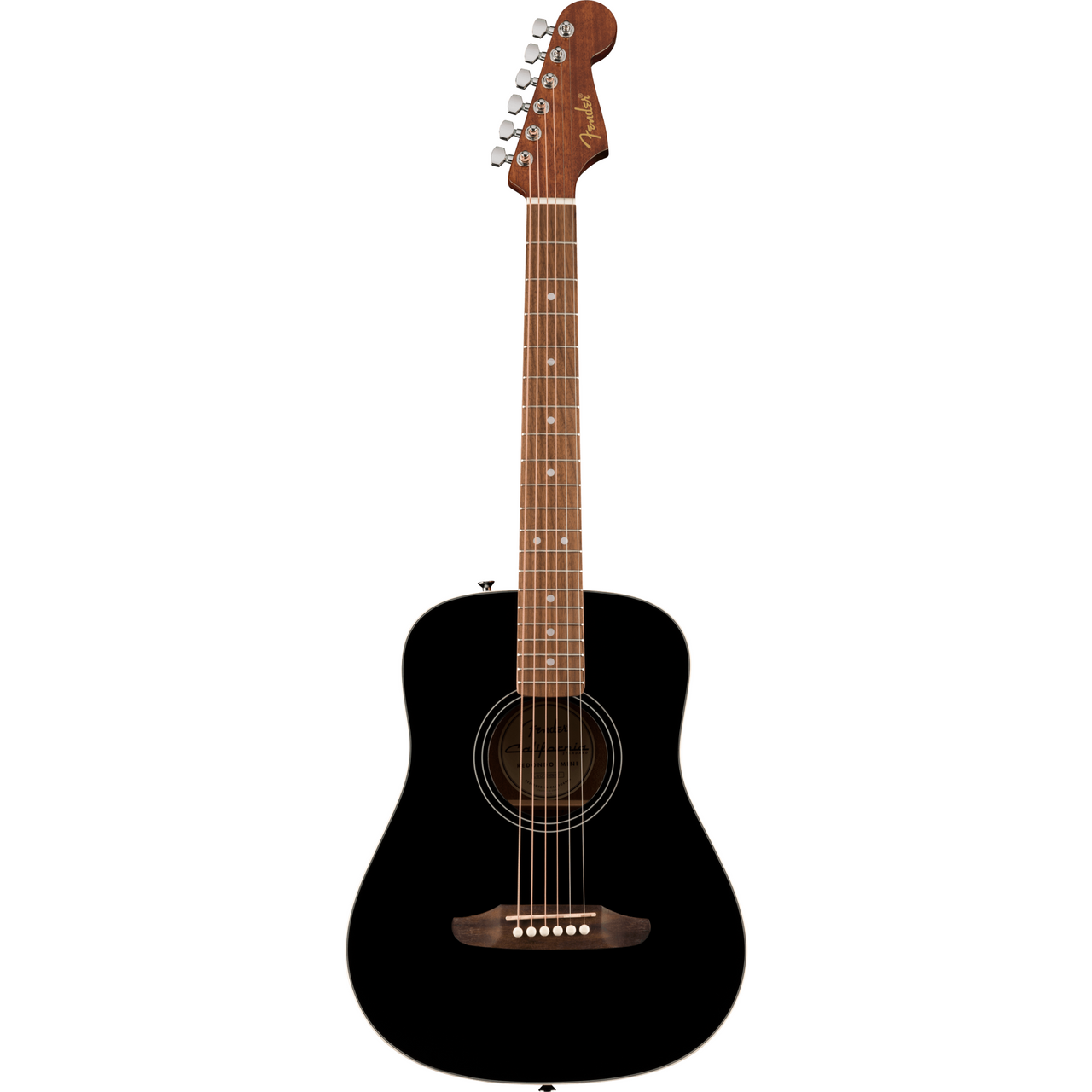 Guitarra Acustica Fender Ca Std Redondo Mini Wb Ib Blk, 0974101106