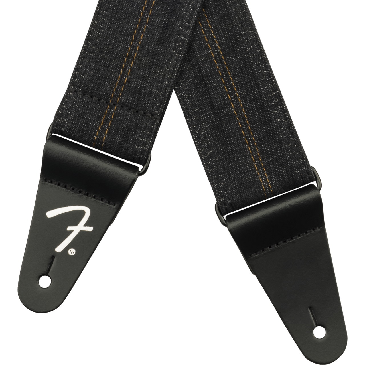 Thaly Fender Para Guitarra Fender x Wrangler Denim Strap Washed Black Stitch 0990638004