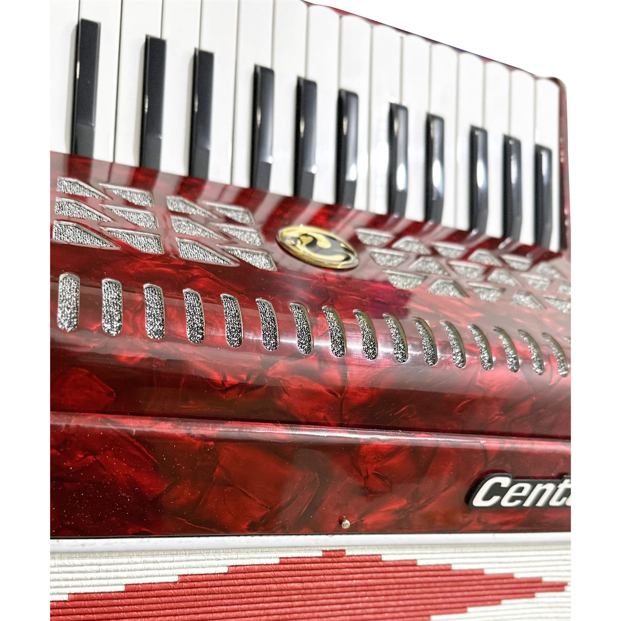 Acordeon Century Cnac037 32 Teclas 32 Bajos C1306-1b Bandera