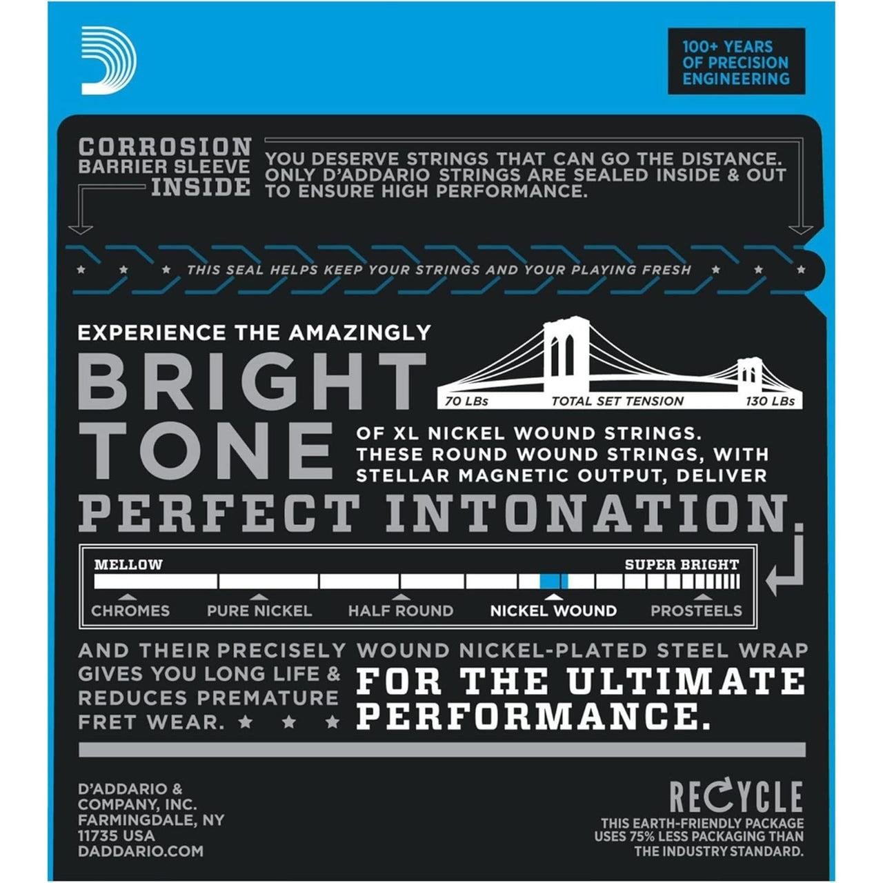 Encordadura D Addario Exl-116 Para Guitarra Electrica