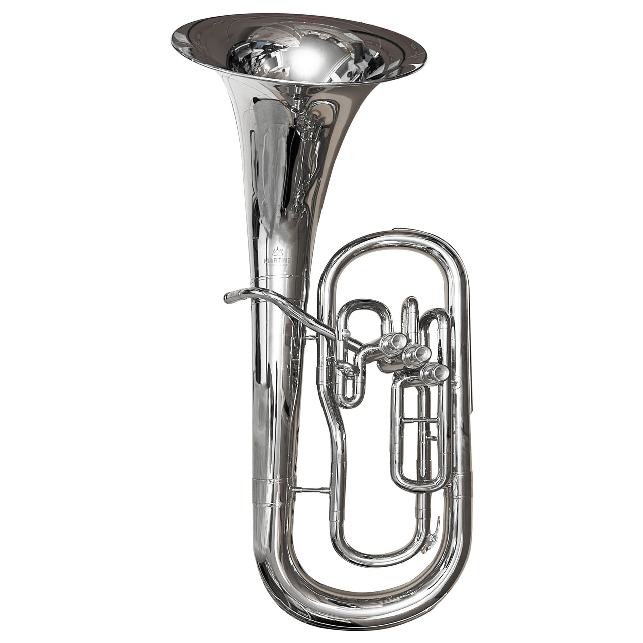 Bombardino Euphonium Martinz  Mwbb10n Niquelado Pabellon Frontal 3 Embolos