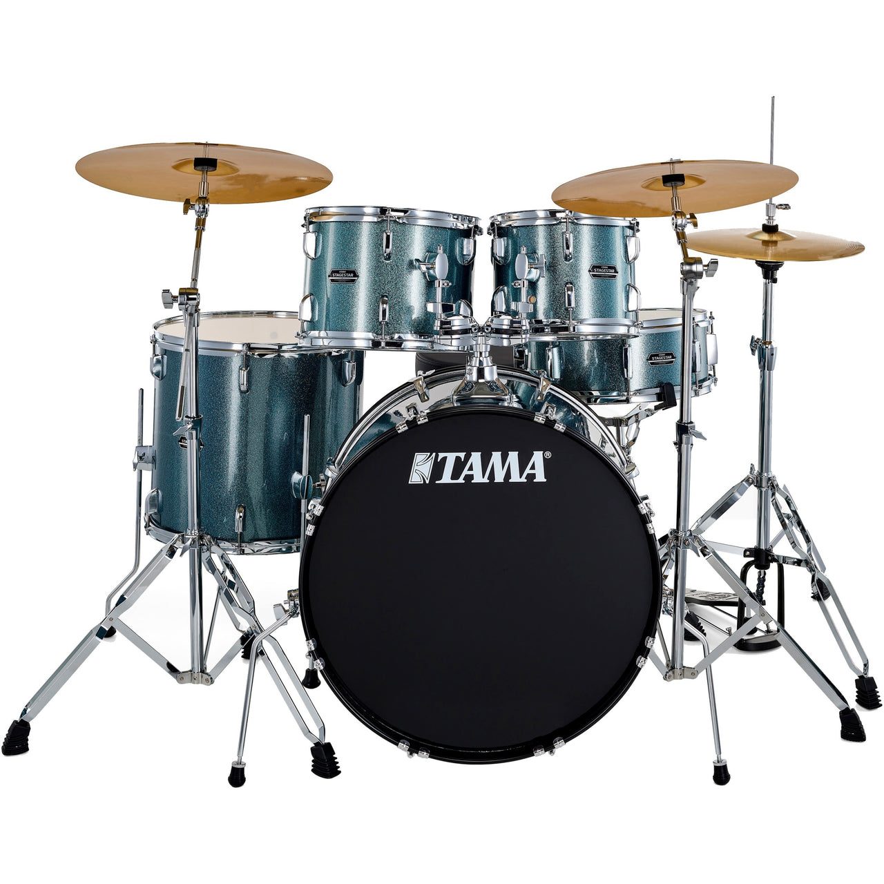Bateria Tama Stage Star St52h6c-sem 5 Piezas Azul Con Herrajes