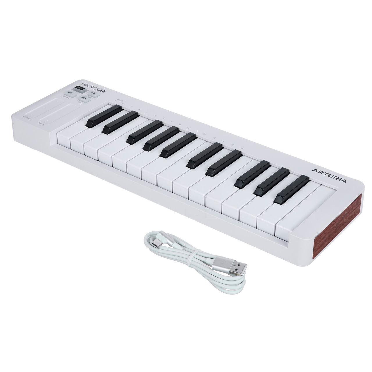 Controlador Arturia Microlab Mk3 25 Teclas White