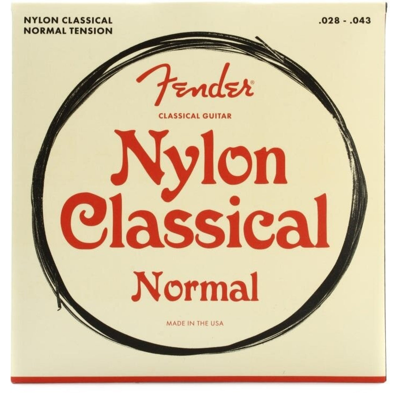 Juego De Cuerdas Fender Guitarra Acústica Nylon 100, 0730100400