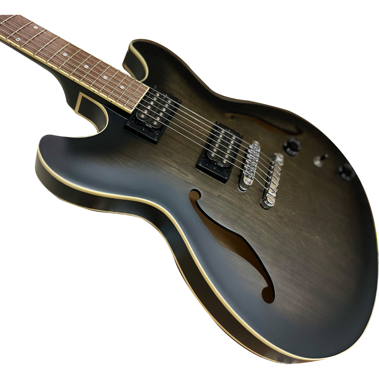 GUITARRA ELECTRICA IBANEZ  "ARTCORE" NEGRO TRANSP. MATE,  AS53-TKF