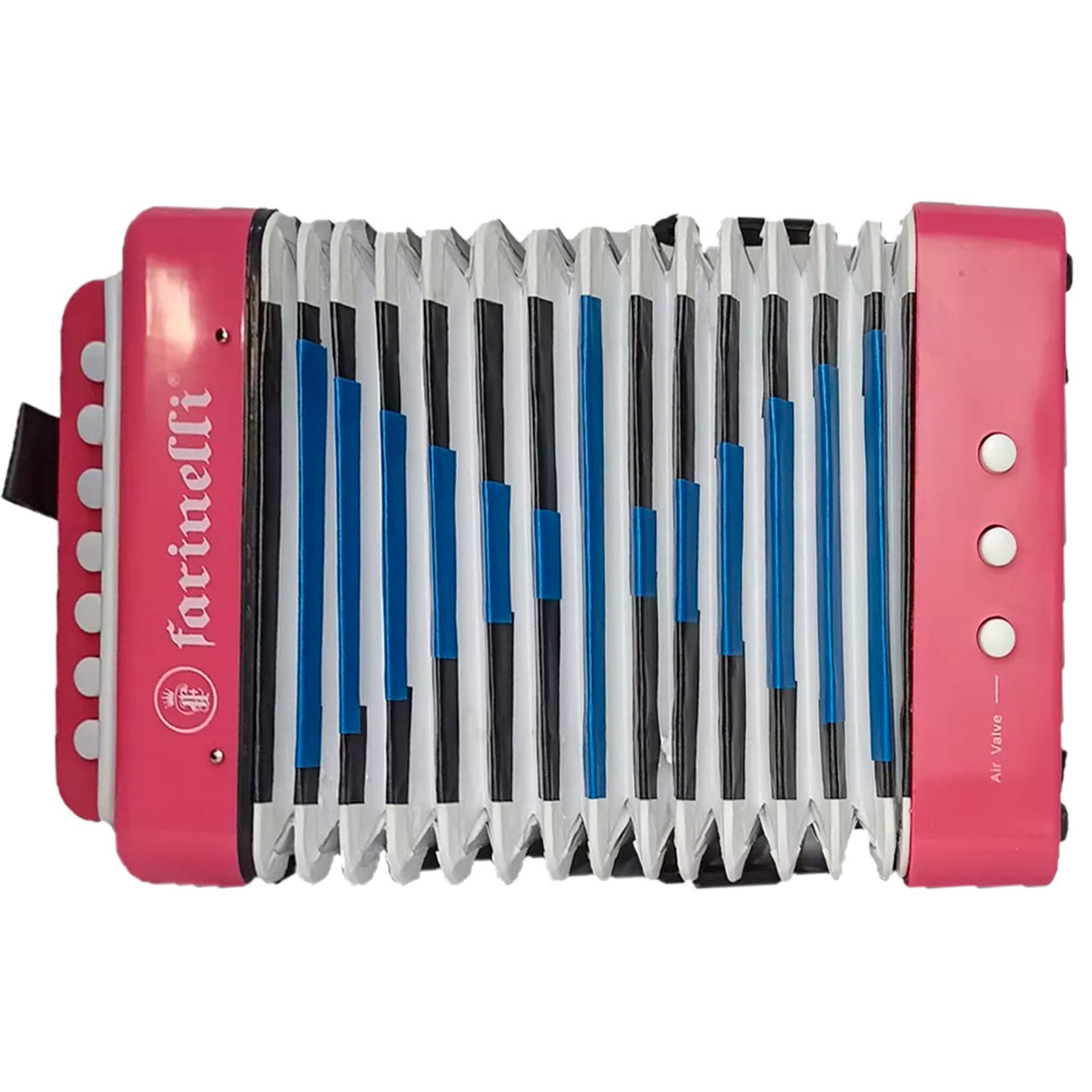 Acordeon Infantil Acifrsn 7 Botones 2 Bajos Rosa