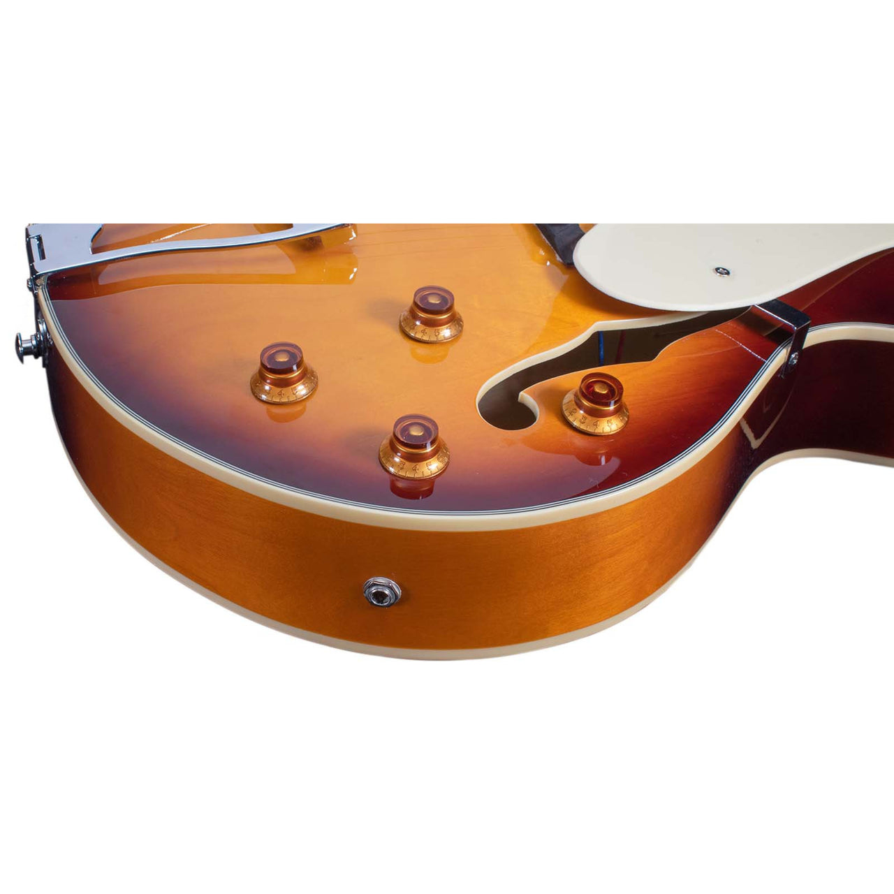 Guitarra Mars Electrica Mod. Jazz Archtop Sunburst Multicolor