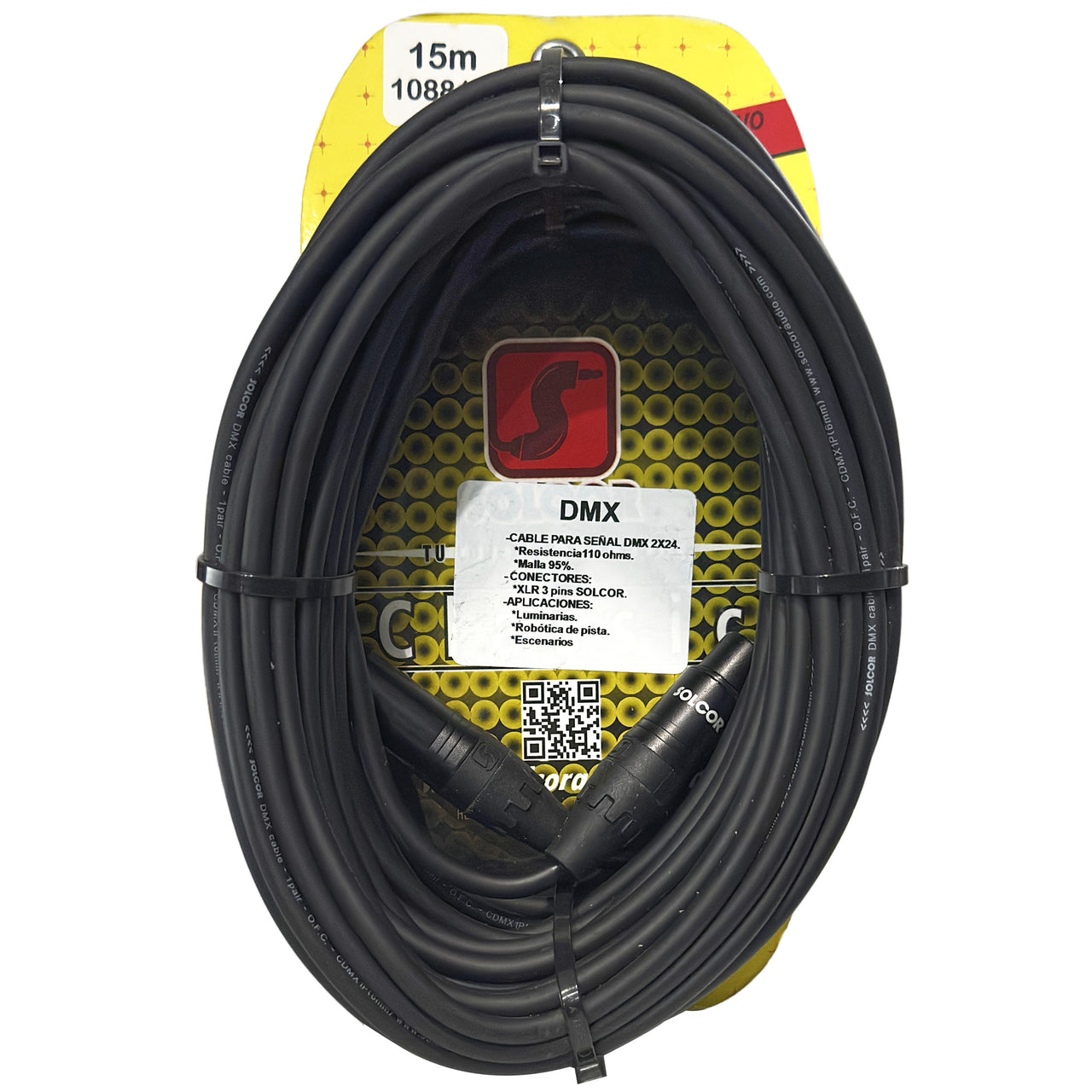 Cable Clasica 108815 Dmx Plcan Jkcan 1par 15 Metros