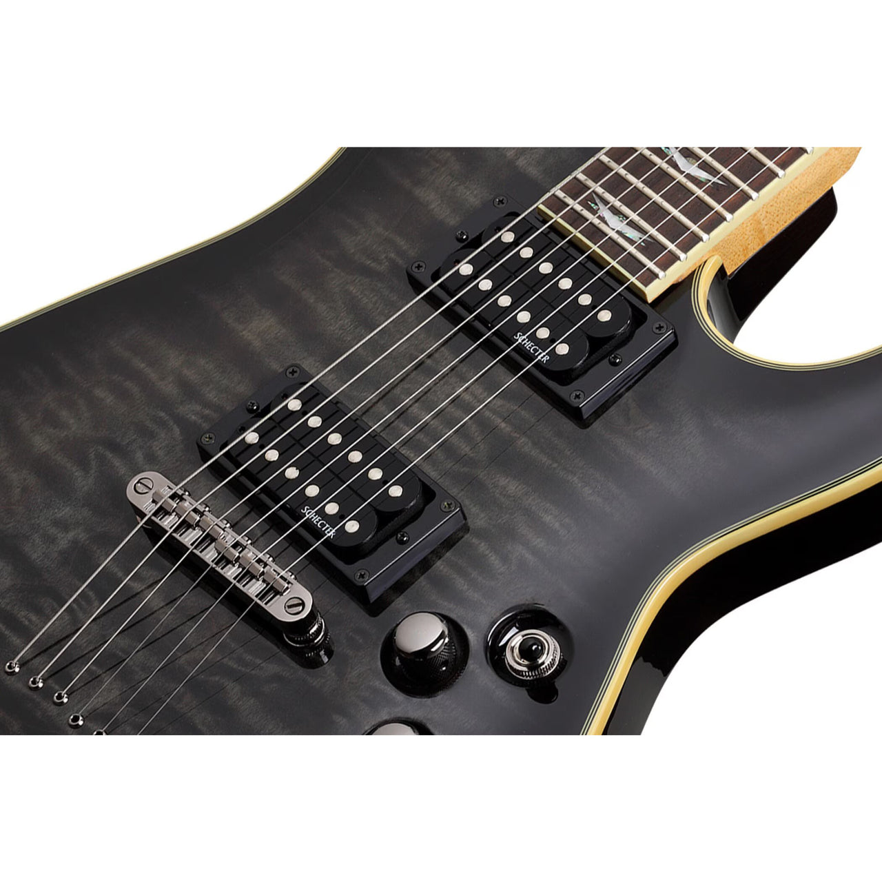 Guitarra Electrica Schecter Omen Extrme 6 Negro Transparente