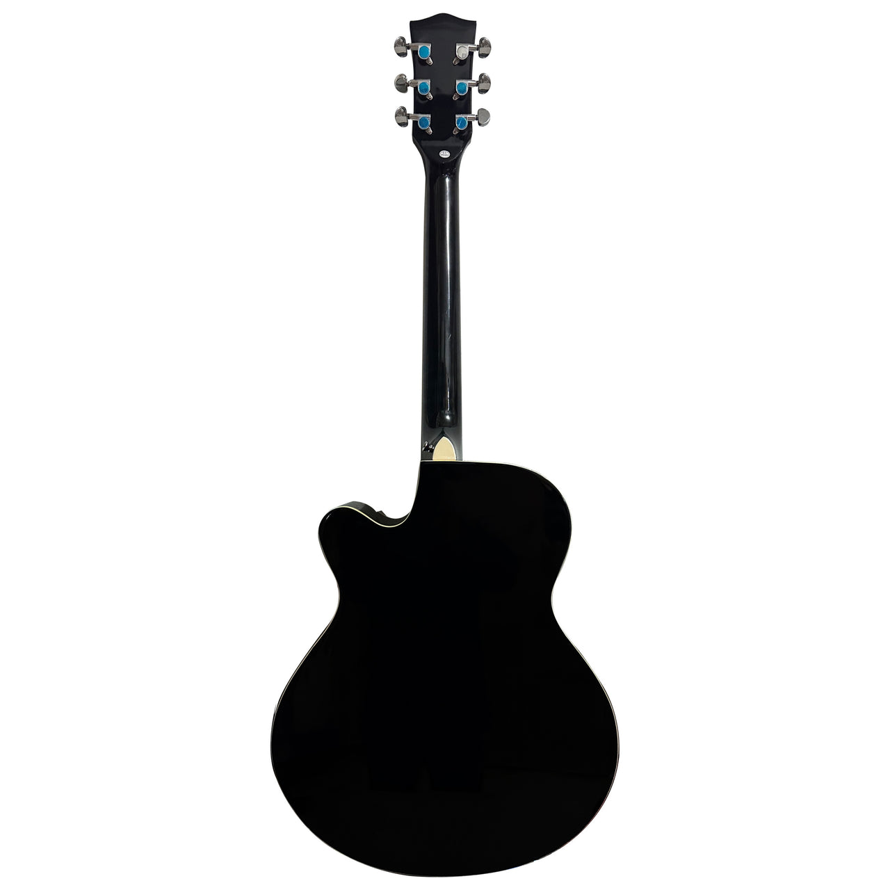 Guitarra Acustica Bamboo Ga-40-bk-q-ar Negra Con Funda 40 Pulgadas