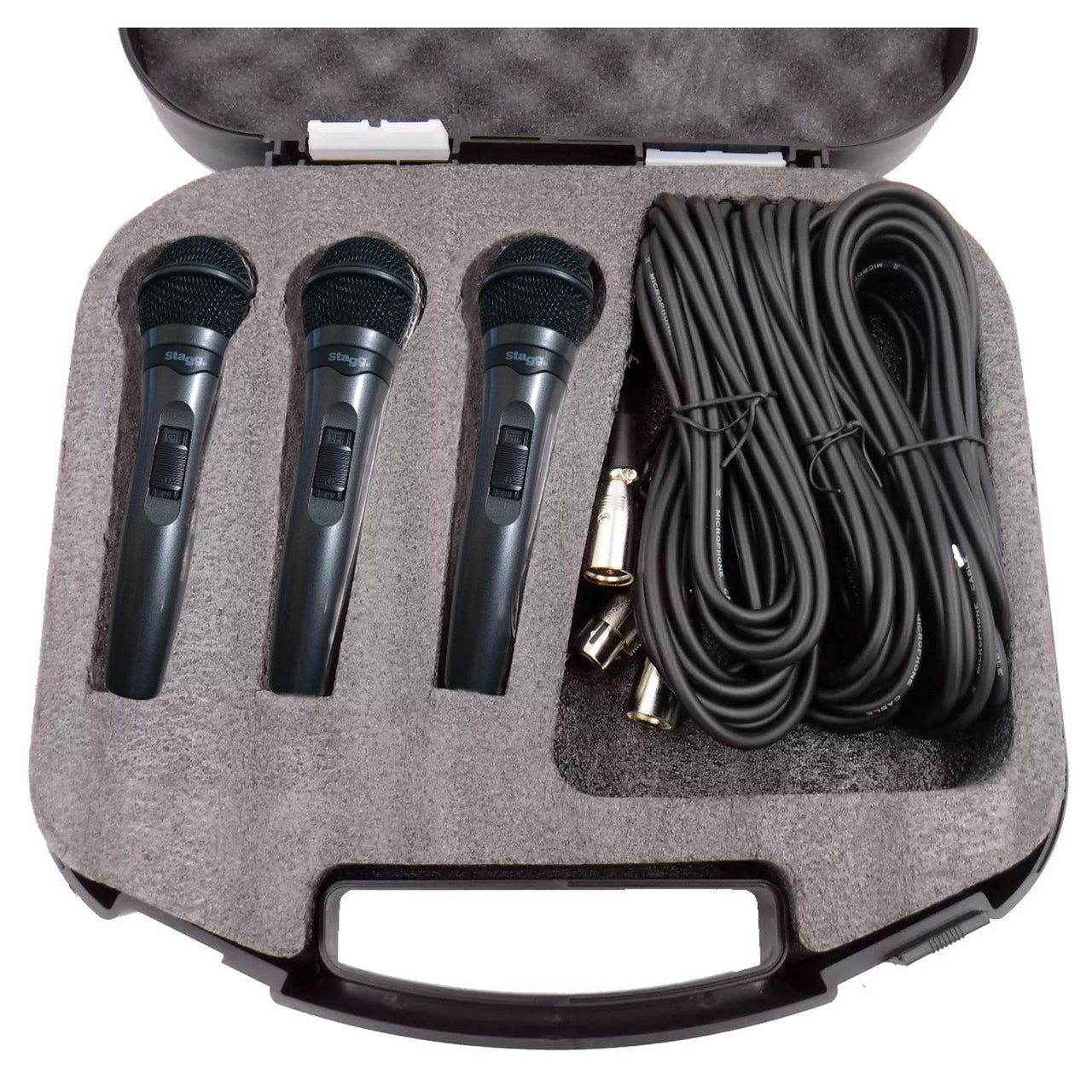 Set Micro Stagg Dinamic Sdmp15-3 Cardioide Bobina Dc98