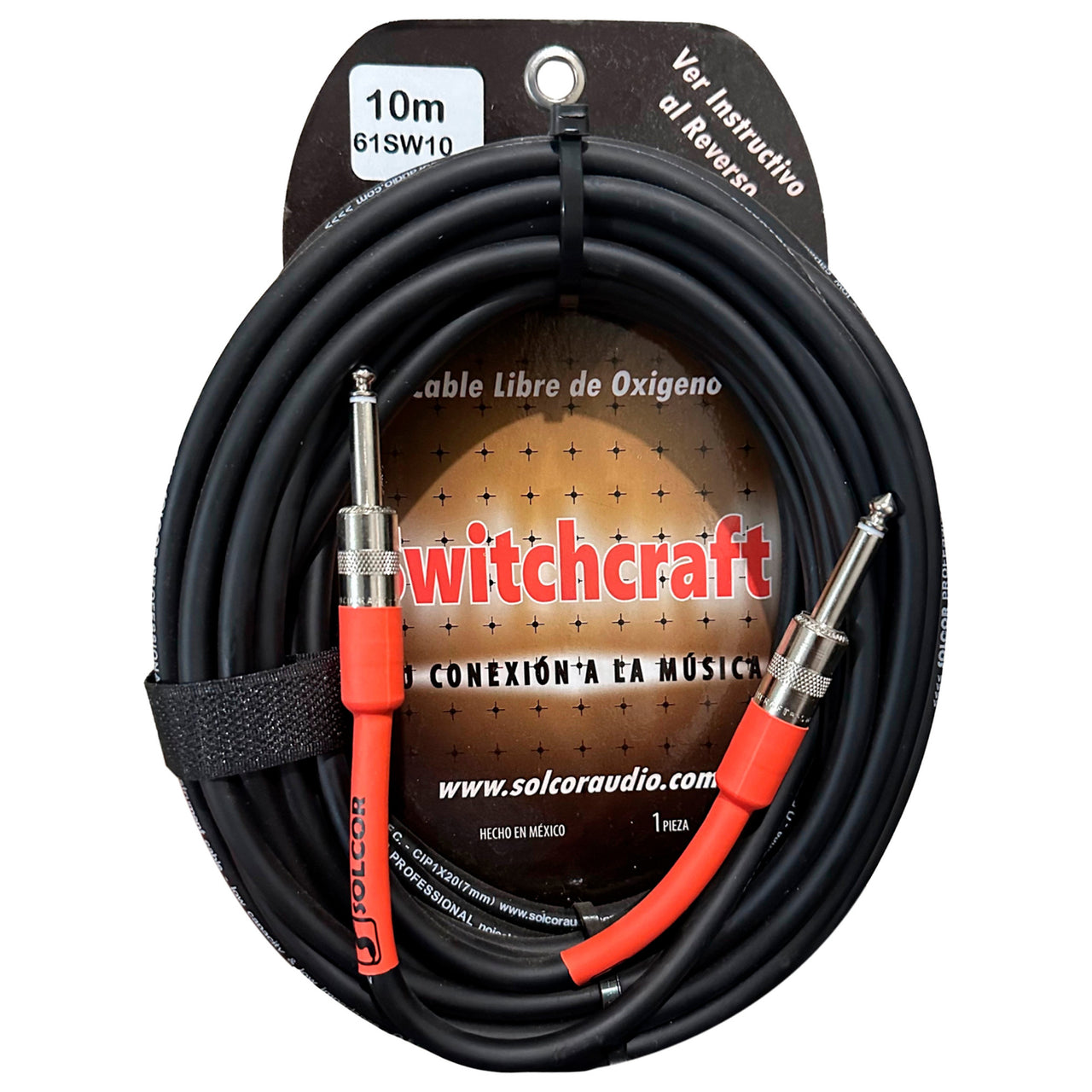 Cable Switchcraft 61sw10 Para Instrumento Plug A Plug 10 Metros