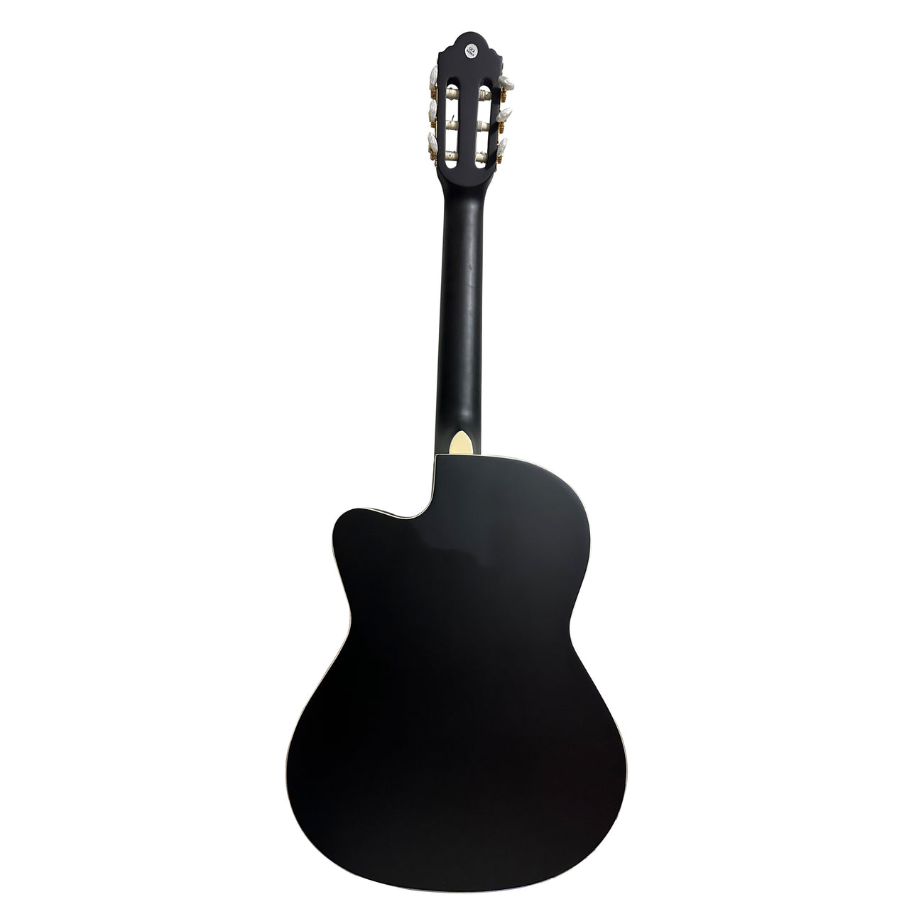 Guitarra Electroacustica Bamboo Gc-39-bk-q-ar Negra Con Funda 39 Pulgadas