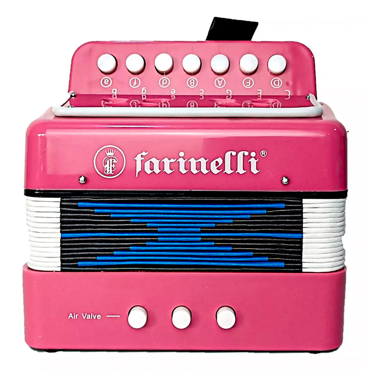 Acordeon Infantil Acifrsn 7 Botones 2 Bajos Rosa