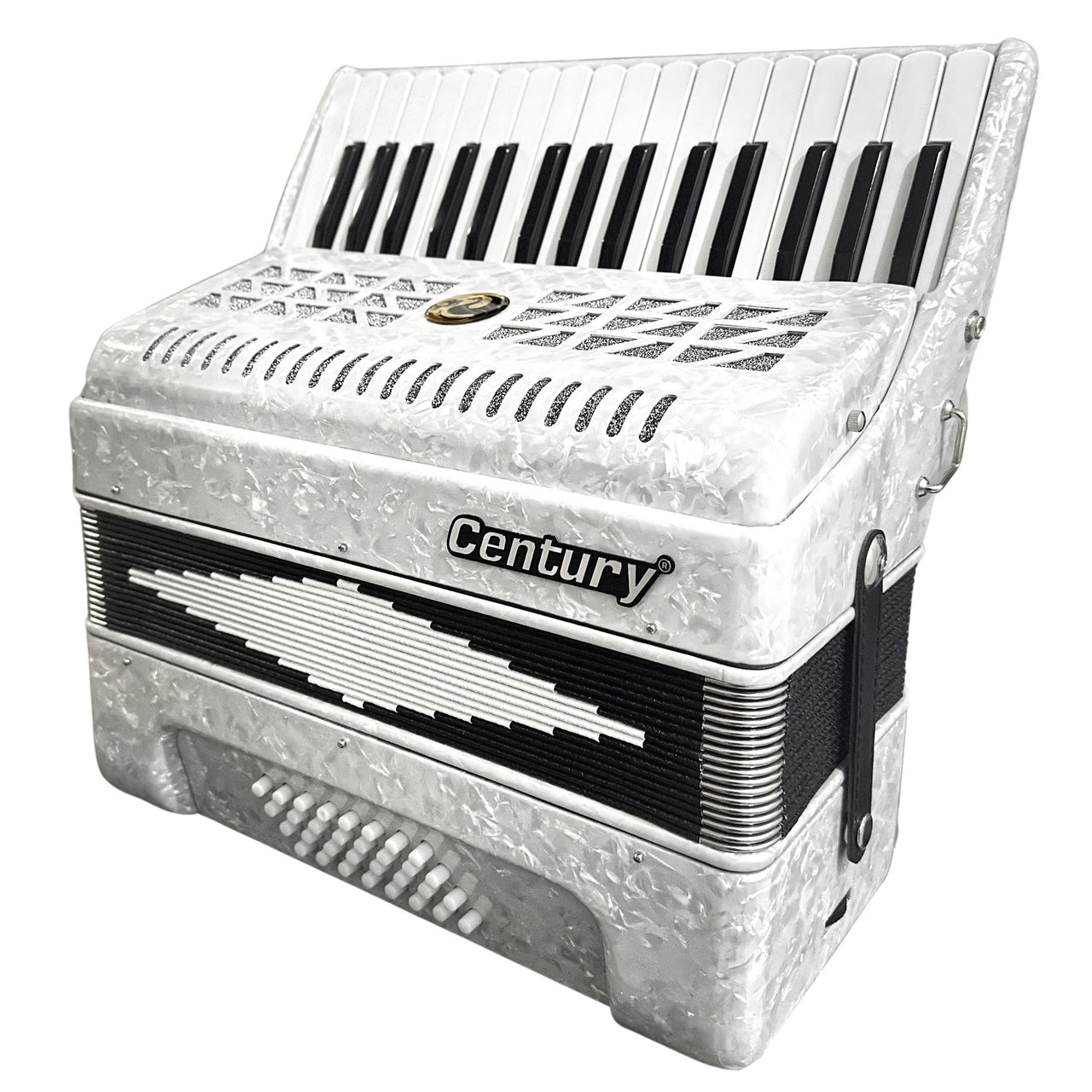 Acordeon Century Cnac036 32 Teclas 32 Bajos Blanco C1306-1w