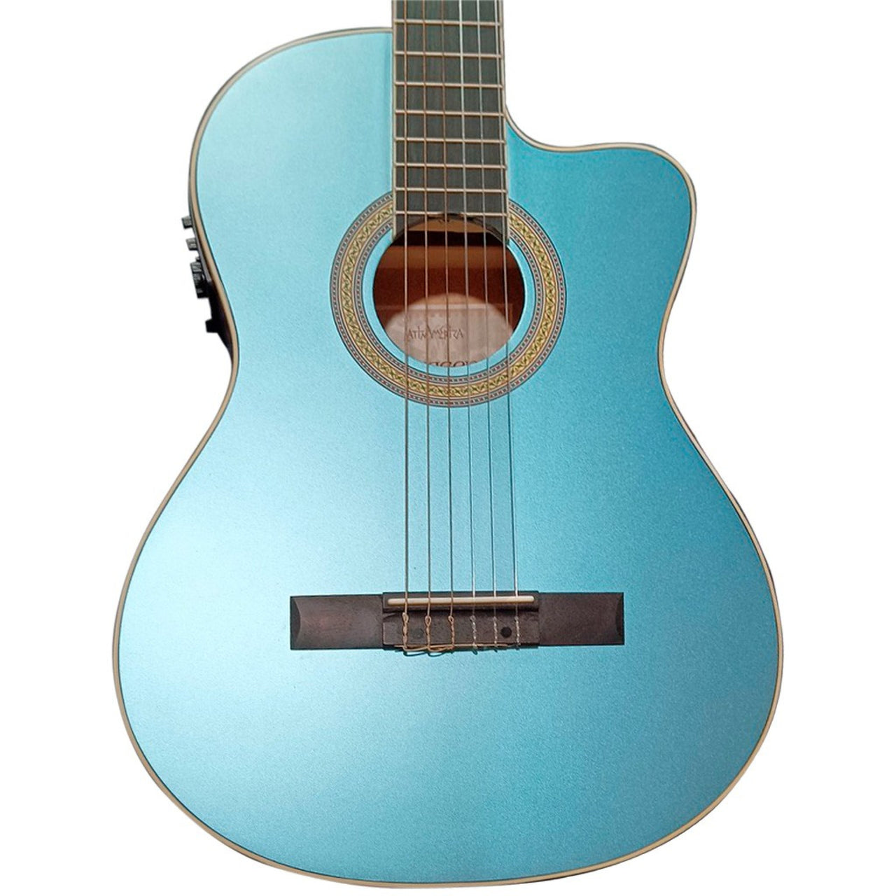 Guitarra Electroacustica Tagima Latam Cartagena-eq-lpbs-df Lake Placid Blue Satin