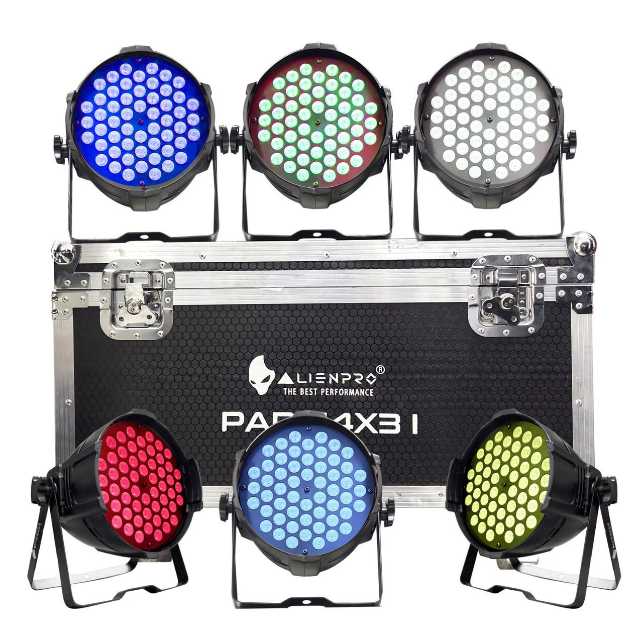 Par Alien 54x3w Interior Estuche Con 6 Piezas, 55-Kit-Cr I