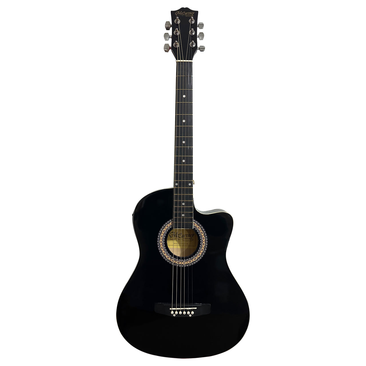 GUITARRA ELECTROACUSTICA MC CARTNEY CDAS. ACERO NEGRA, CG-851EQ BK