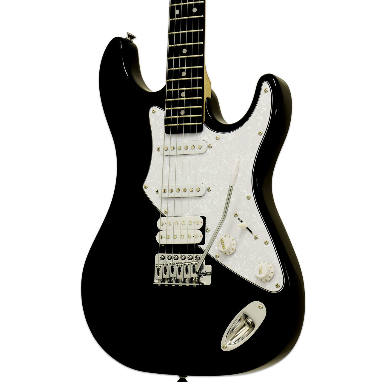Guitarra Electrica Aria Pro Ii 714-std Bk Standard Negro