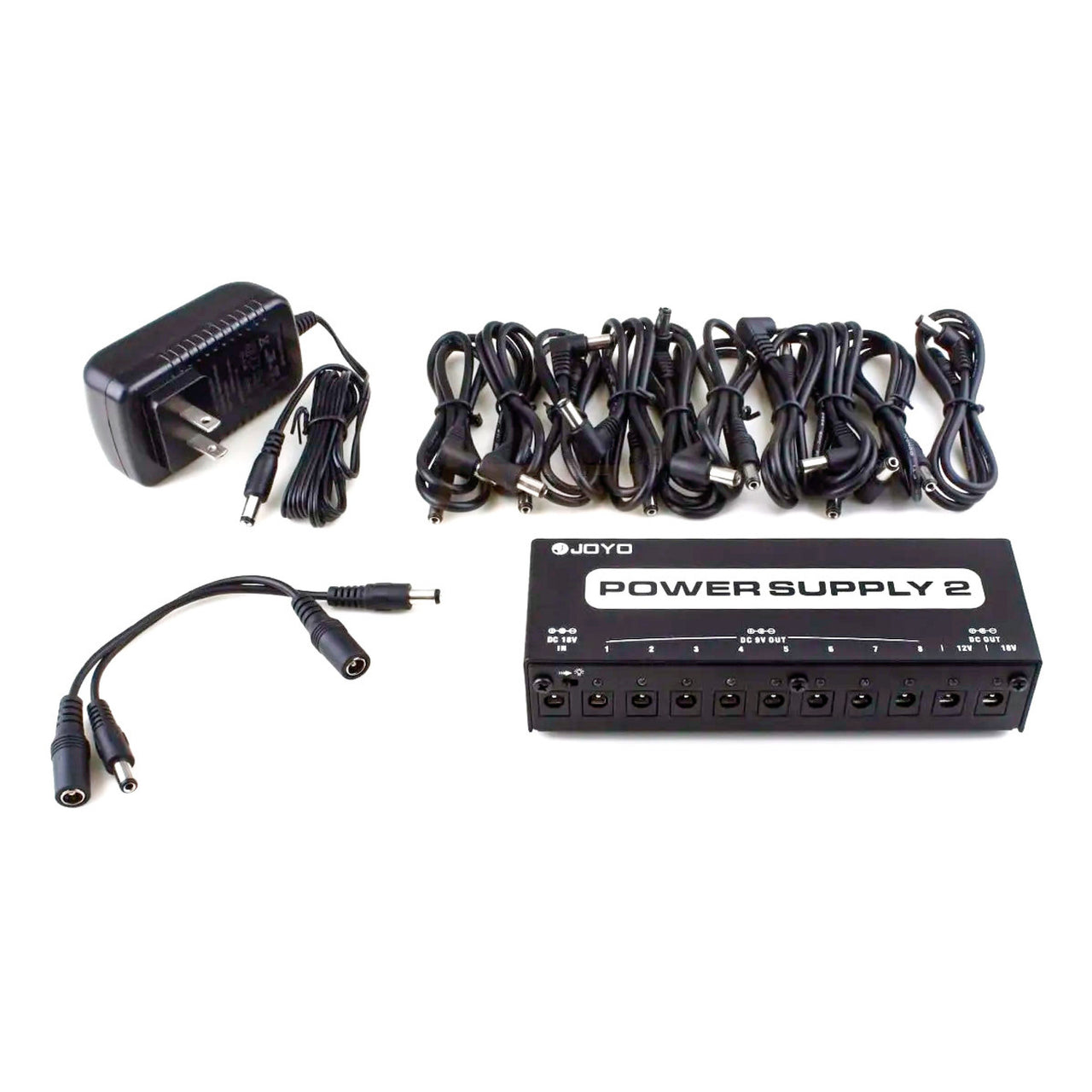 Fuente De Alimentacion Joyo Jp02 Para Pedal 10 Salidas 9v 12v 18v