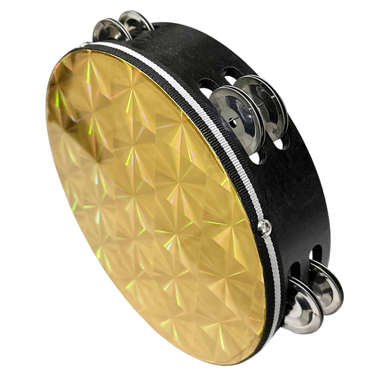 Pandero Romms Pan-08gd Tipo Remo Parche Dorado 8 Pulgadas