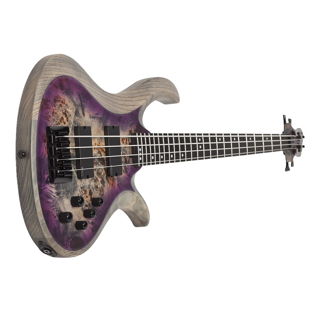 Bajo Eléctrico Schecter Riot-4 Con Construcción Bolt-on Morado