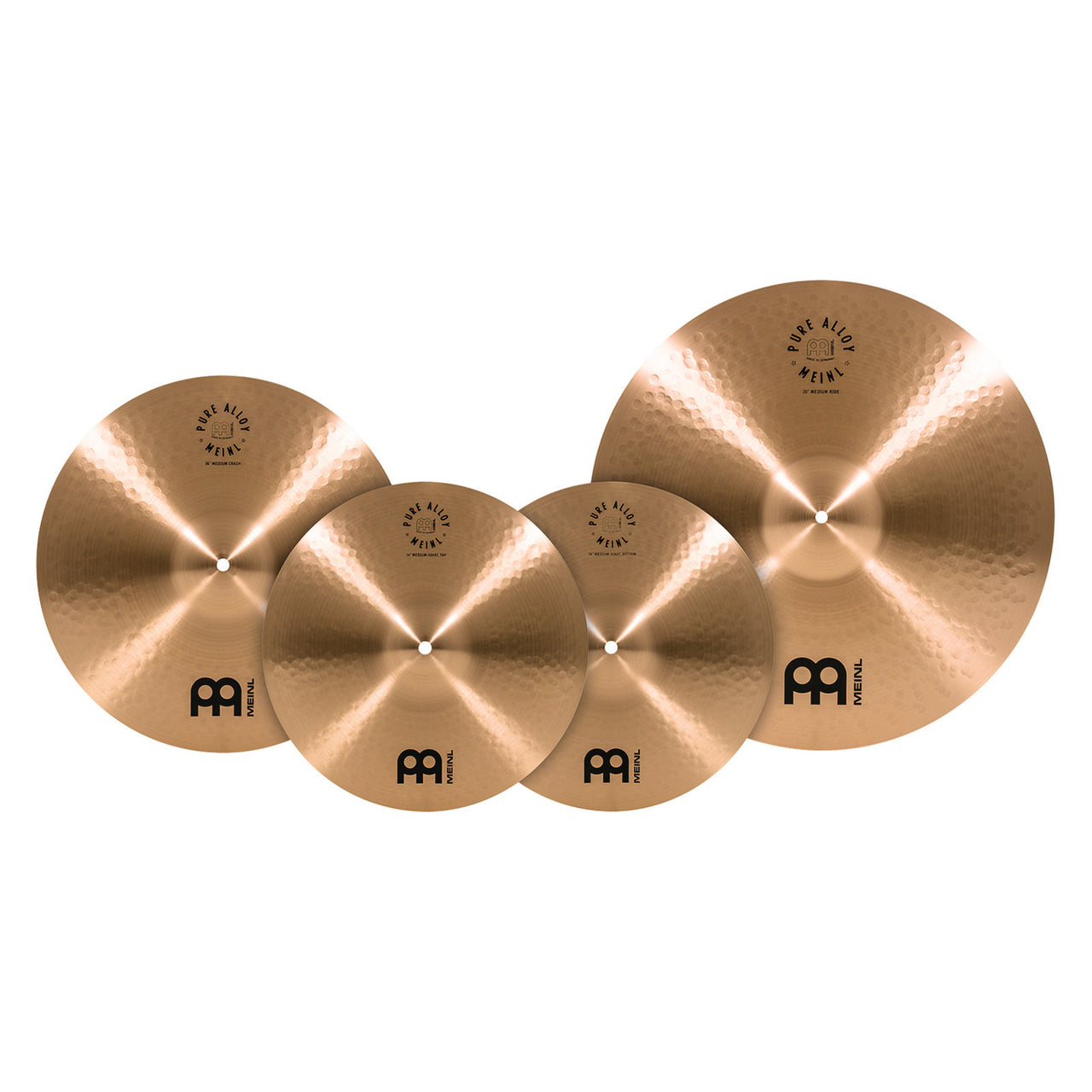 Platillo Meinl PA141620 Jgo. 14" Hi-Hats, 16" Crash  y 20" Ride